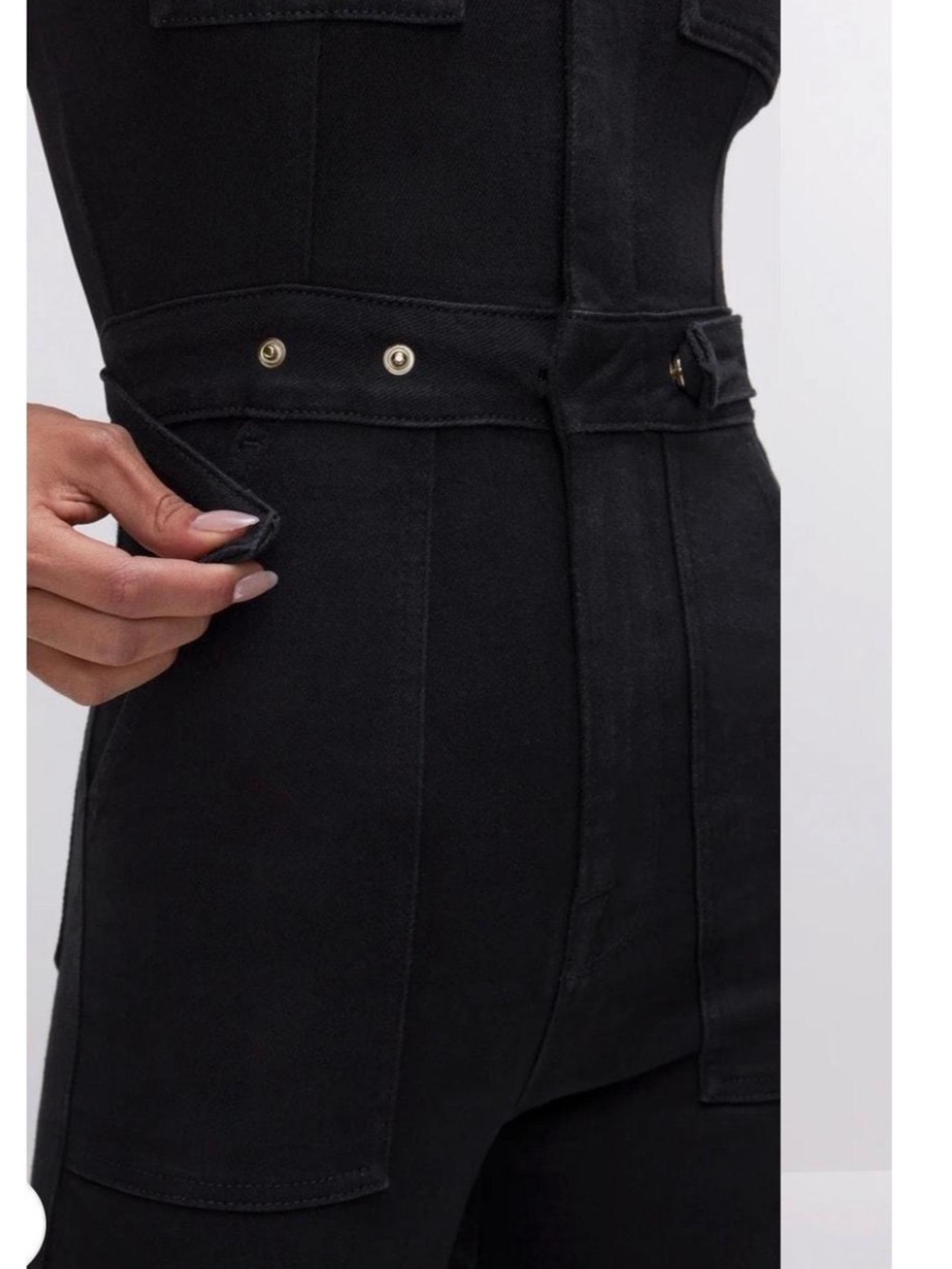 GOOD AMERICAN Utility Denim Jumpsuit - Picture 3 of 12